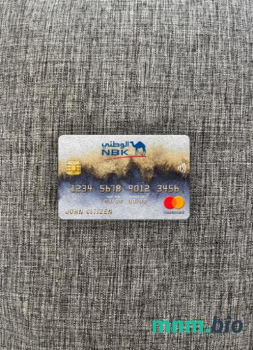 Kuwait National bank wygląd zdjęcia mastercard skan PSD + zdjęcie